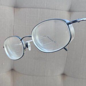 Flexon by Marchon Women Eyeglasses Frame Gunmetal Tone Full Rim Glasses Eyewear